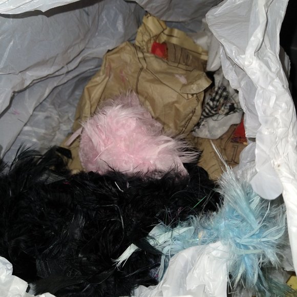 Boxes of buttons (color sorted), boxes of pre cut and reg materials for quilts - Picture 8 of 16